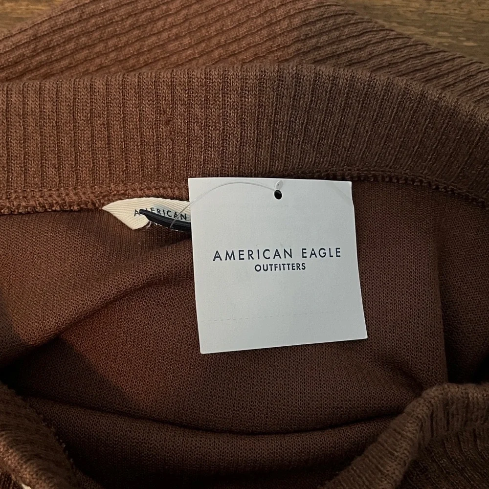 American Eagle Brown Ribbed Knit Skirt sz sm - Picture 9 of 9